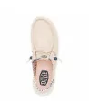 Scarpa Donna Hey Dude in tessuto HD41946 Beige o Bianco