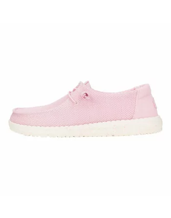 Scarpa Donna Hey Dude in tessuto HD41878 Rosa o Bianco
