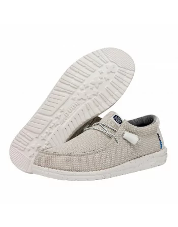 Scarpa Uomo Hey Dude in tessuto HD40403 Beige o Navy o Grigio