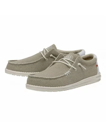 Scarpa Uomo Hey Dude in tessuto HD40003 Beige o Army