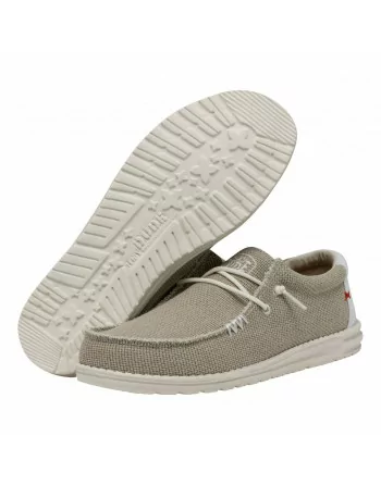 Scarpa Uomo Hey Dude in tessuto HD40003 Beige o Army