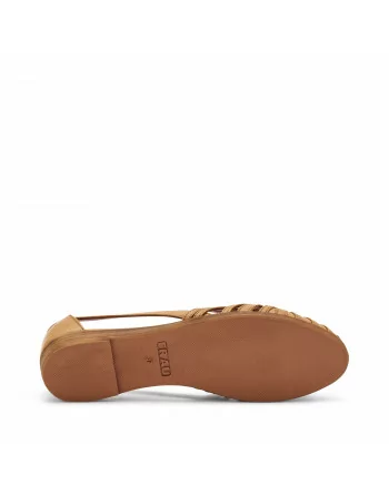 Ballerina Frau in Pelle 03P4 Cammello