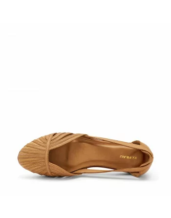 Ballerina Frau in Pelle 03P4 Cammello