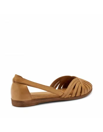 Ballerina Frau in Pelle 03P4 Cammello