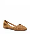 Ballerina Frau in Pelle 03P4 Cammello