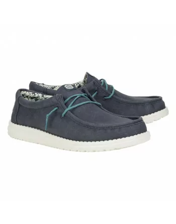 Scarpa Uomo Hey Dude in tessuto HD41873 Blu