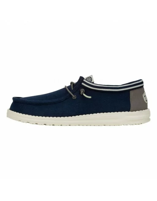 Scarpa Uomo Hey Dude in tessuto HD40715 BluSneakers Wally Letterman - navy e grigio Scarpa Uomo Hey Dude in tessuto HD40715 BluSneakers Wally Letterman - navy e grigio