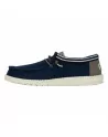 Scarpa Uomo Hey Dude in tessuto HD40715 BluSneakers Wally Letterman - navy e grigio
