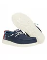Scarpa Uomo Hey Dude in tessuto HD42598 Blu slip-on Wally Break Hey Day - navy