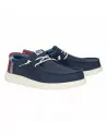 Scarpa Uomo Hey Dude in tessuto HD42598 Blu slip-on Wally Break Hey Day - navy