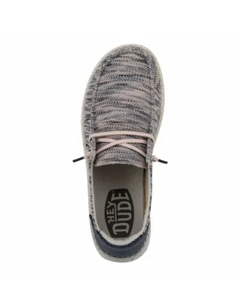 Scarpa Donna Hey Dude in tessuto HD40078 RosaHey Dude Shoes - sneakers Wendy - rosa chiaro e blu