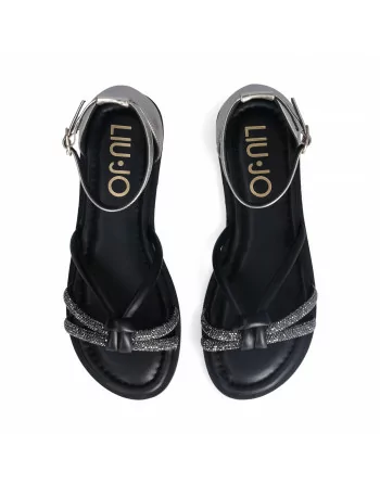 Sandalo Donna Liu.Jo Modello AMIRA 931 in Pelle 4A5731EX307 Nero o Bianco