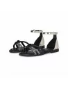 Sandalo Donna Liu.Jo Modello AMIRA 931 in Pelle 4A5731EX307 Nero o Bianco