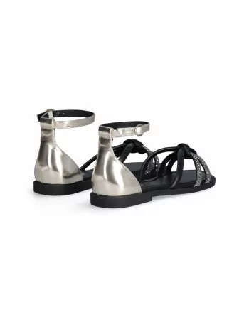 Sandalo Donna Liu.Jo Modello AMIRA 931 in Pelle 4A5731EX307 Nero o Bianco