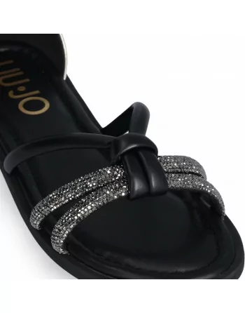 Sandalo Donna Liu.Jo Modello AMIRA 931 in Pelle 4A5731EX307 Nero o Bianco