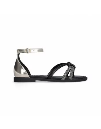 Sandalo Donna Liu.Jo Modello AMIRA 931 in Pelle 4A5731EX307 Nero o Bianco