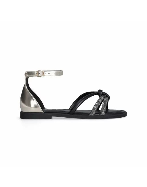 Sandalo Donna Liu.Jo Modello AMIRA 931 in Pelle 4A5731EX307 Nero o Bianco