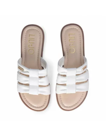 Sandalo Donna Liu.Jo Modello AMIRA 932 in Pelle 4A5733EX256 Nero Bianco