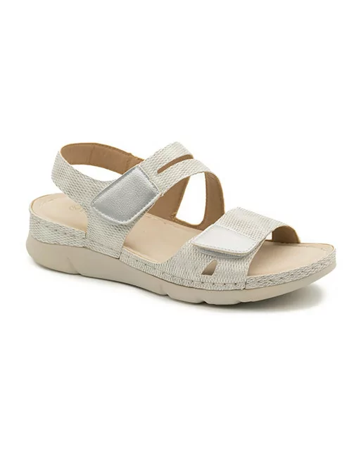 Sandali Donna con strappo e soletta Memory Mysoft 25M022 Argento Sandali Donna con strappo e soletta Memory Mysoft 25M022 Argento