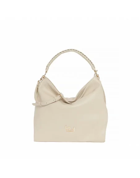 Borsa Sacca Donna Byblos Modello PAVO in Pelle Beige Nero o Cuoio