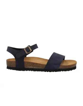 Sandali Donna FRAU 58H3 in Nabuk Blu o Burro