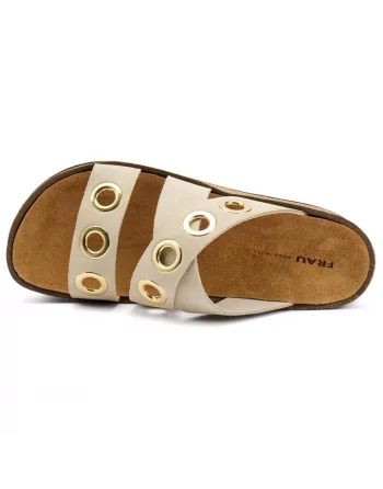 Sandali Donna FRAU 60D7 Terra Platform Beige o T.Moro