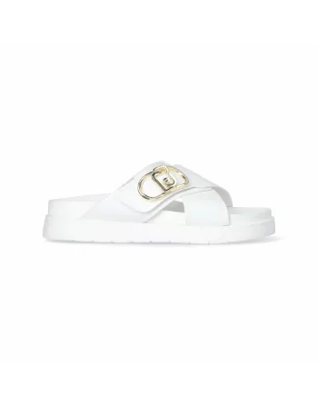 Sandalo Donna LIU.JO 4A5707P0102 Modello Penny 901 Nero o Bianco o Cuoio