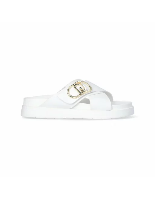 Sandalo Donna LIU.JO 4A5707P0102 Modello Penny 901 Nero o Bianco o Cuoio