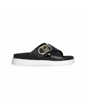 Sandalo Donna LIU.JO 4A5707P0102 Modello Penny 901 Nero o Bianco o Cuoio