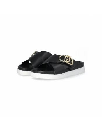 Sandalo Donna LIU.JO 4A5707P0102 Modello Penny 901 Nero o Bianco o Cuoio