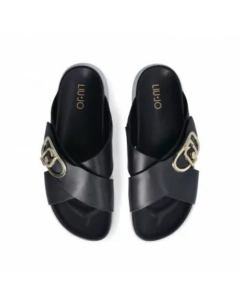 Sandalo Donna LIU.JO 4A5707P0102 Modello Penny 901 Nero o Bianco o Cuoio