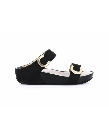 Sandali Donna Grunland 2577 modello DIRA in Nabuk Nero o Cuoio o Beige