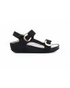 Sandali Donna Grunland 1057 modello DIRA in Nabuk Nero