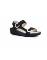 Sandali Donna Grunland 1057 modello DIRA in Nabuk Nero