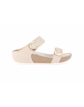 Sandali Donna Grunland 2577 modello DIRA in Nabuk Nero o Cuoio o Beige