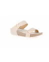 Sandali Donna Grunland 2577 modello DIRA in Nabuk Nero o Cuoio o Beige