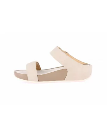 Sandali Donna Grunland 2577 modello DIRA in Nabuk Nero o Cuoio o Beige