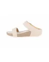 Sandali Donna Grunland 2577 modello DIRA in Nabuk Nero o Cuoio o Beige