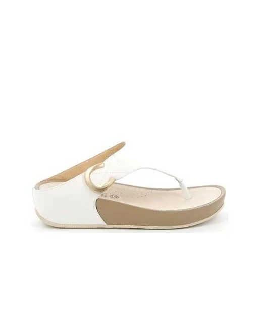 Sandali Donna Grunland 2578 modello DIRA in Nabuk Nero o Cuoio o Bianco