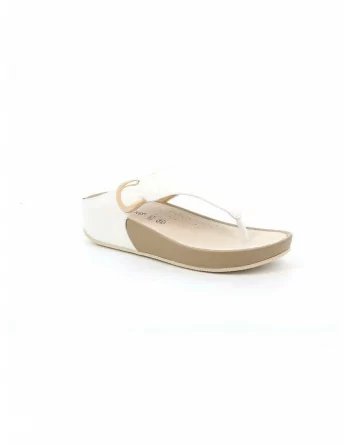 Sandali Donna Grunland 2578 modello DIRA in Nabuk Nero o Cuoio o Bianco
