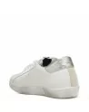 Sneakers Donna Two Stars 2SD4900 Bianco Stella Dorata e Argento