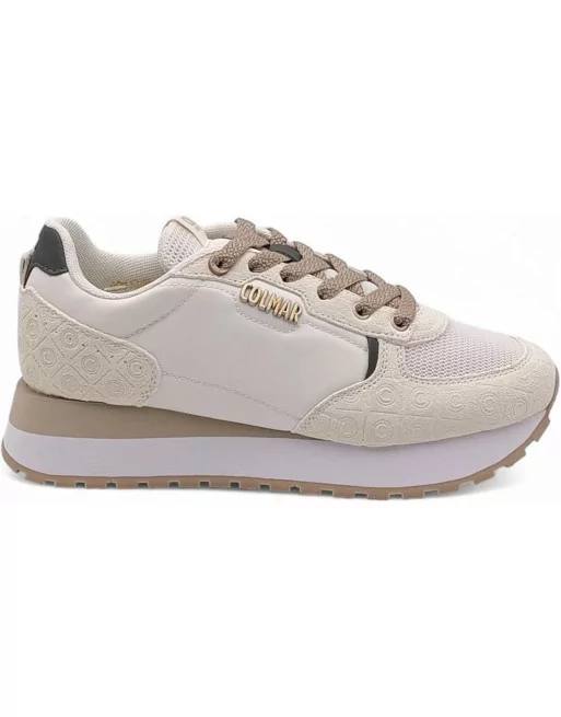 Colmar Sneakers Donna Travis Impact 123 in Tessuto Beige