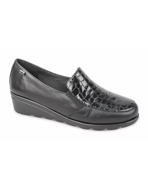 Mocassini Donna Valleverde in Pelle VS10301E Nero Mocassini Donna Valleverde in Pelle VS10301E Nero
