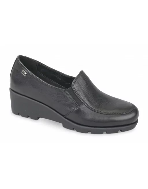 Mocassini Donna Valleverde VS10400E in Pelle Nero o Marrone