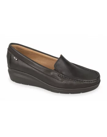 Valleverde Mocassini Donna 11321 Pelle Nero Calzature Casual