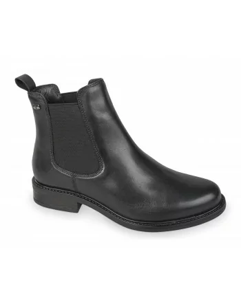 Valleverde Tronchetti Donna 17102 Pelle Nero o Marrone Calzature Casual