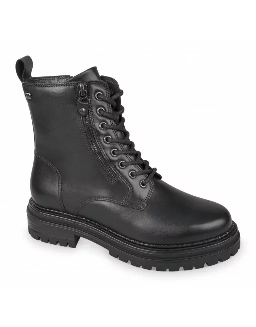 Tronchetti Donna Valleverde 17162 Pelle Nero Calzature Casual