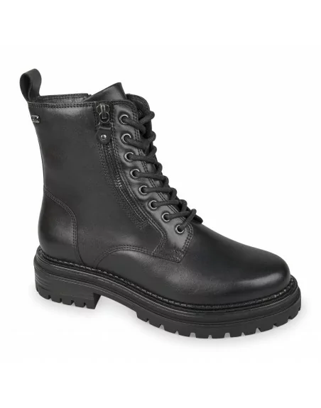 Tronchetti Donna Valleverde 17162 Pelle Nero Calzature Casual