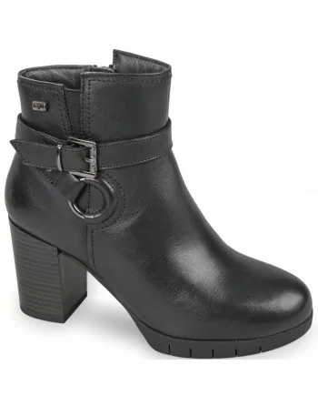 Valleverde Stivaletti Donna 17240 in Pelle Nero tacco 5 cm