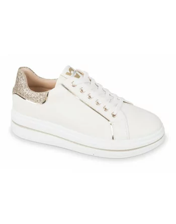 Valleverde Sneakers Donna 35490 Pelle Gold Calzature Casual